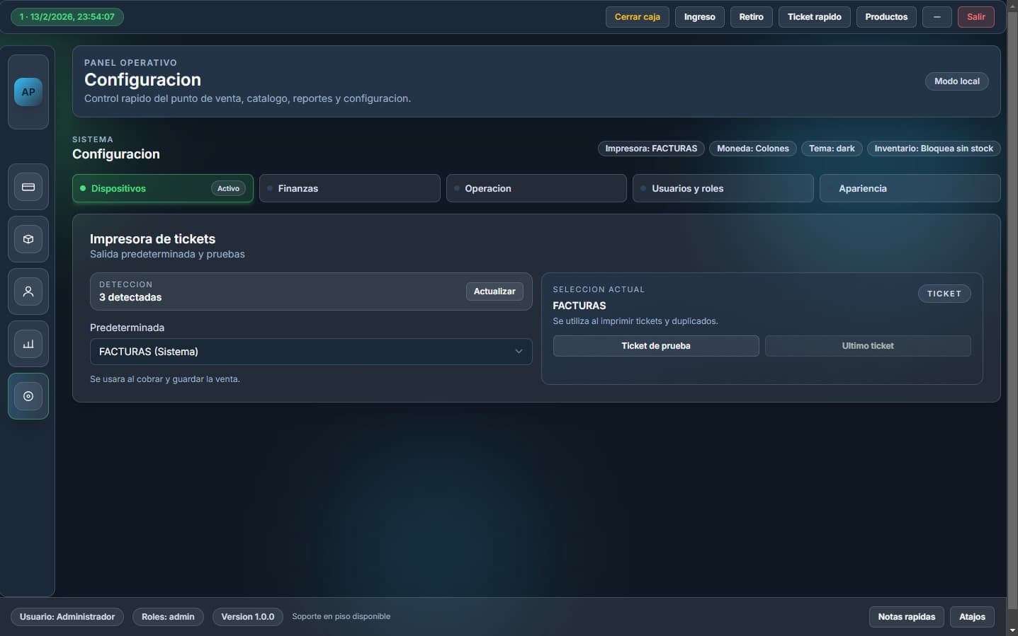 Módulo adicional de Asystec POS